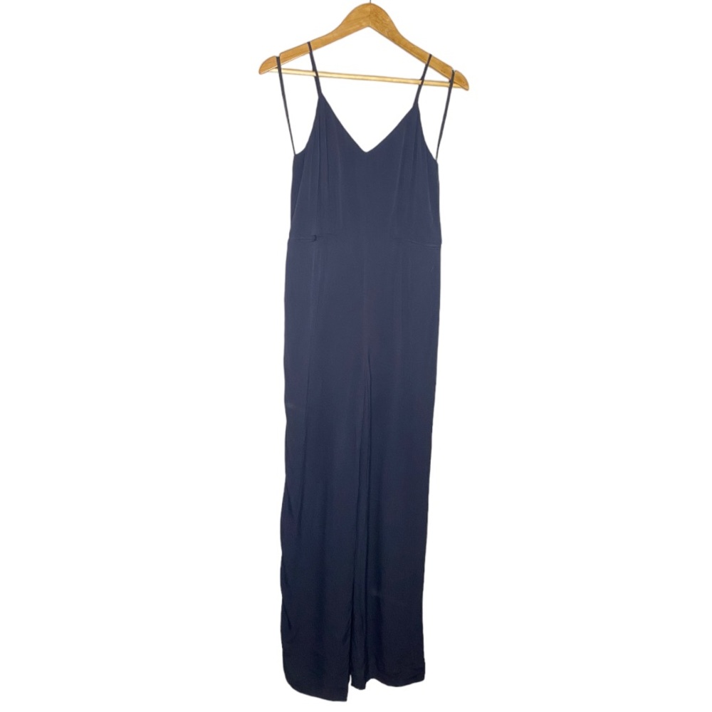 By Anthropologie Black The Essential Slim Jumpsuit Women's Size US 4 - Picture 3 of 12
